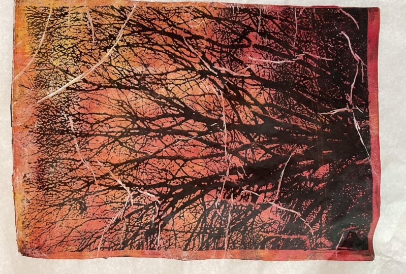 Using my own photos for gel printing transfer