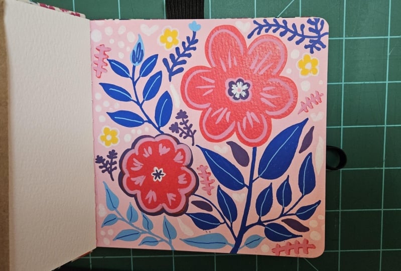 Posca Sketchbook Floral
