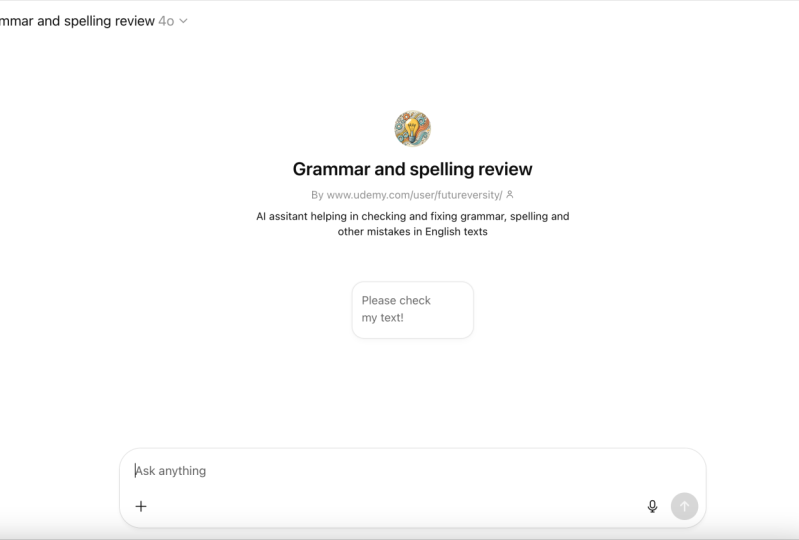 Grammar & spelling review GPT