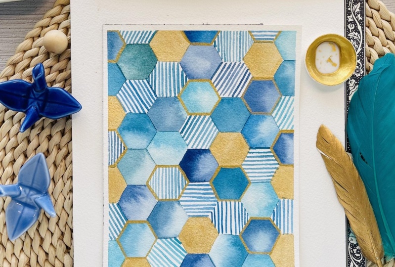 Waves of Stillness & Shoreline Honeycomb