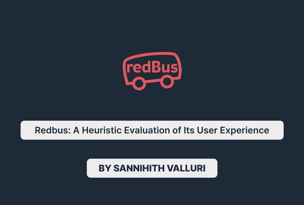 Heuristic Evaluation of Redbus Website