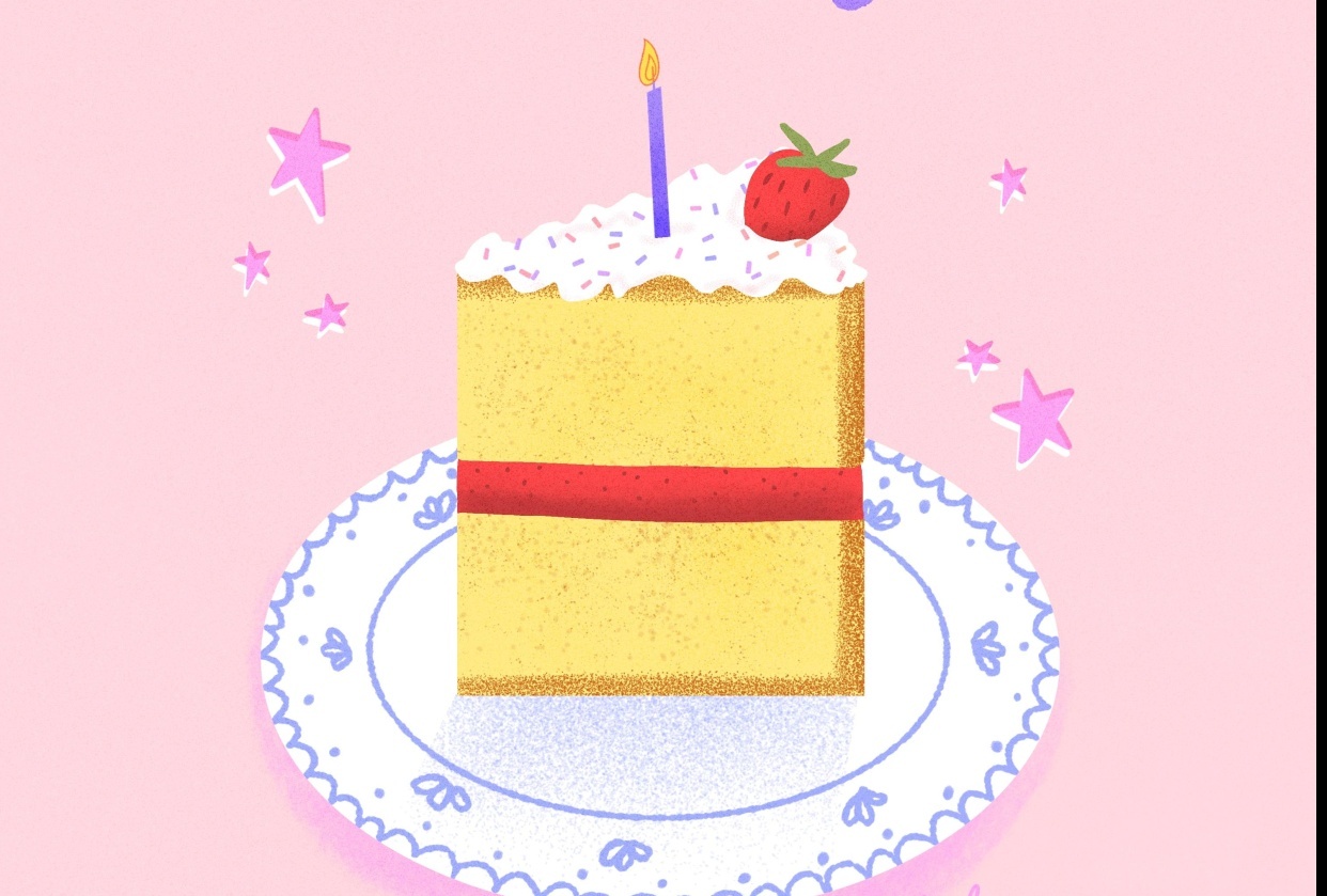 birthday cake card! - student project