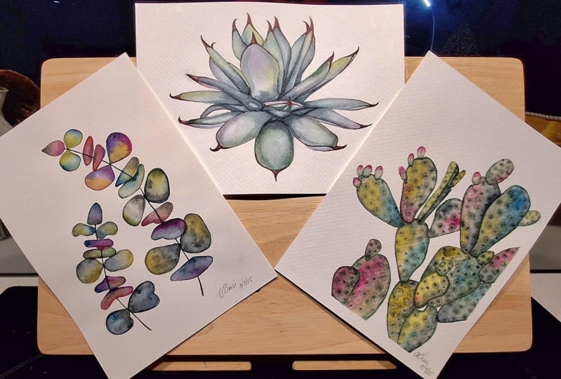 Jewel toned botanicals