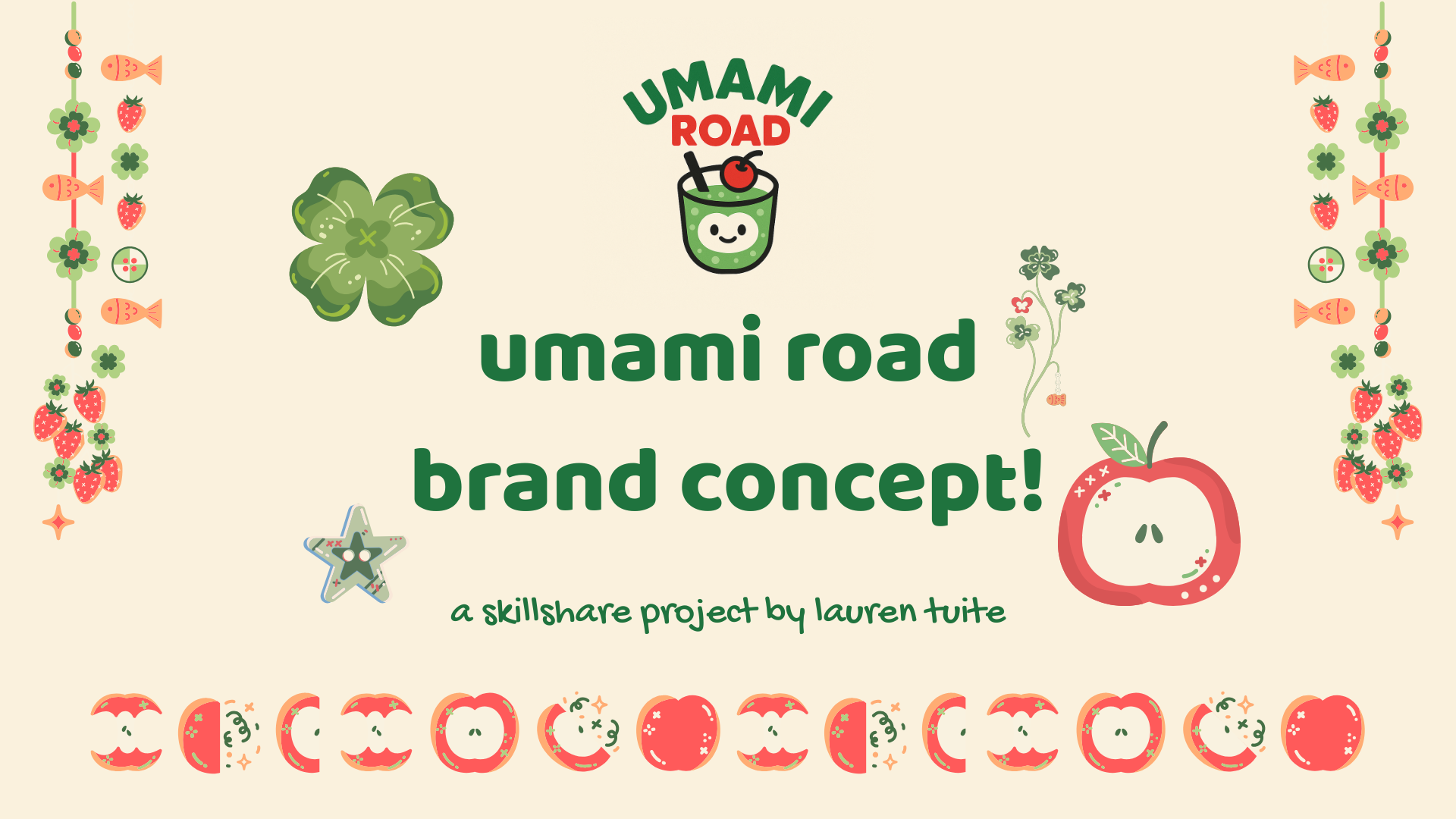 umami road brand design concept! - student project