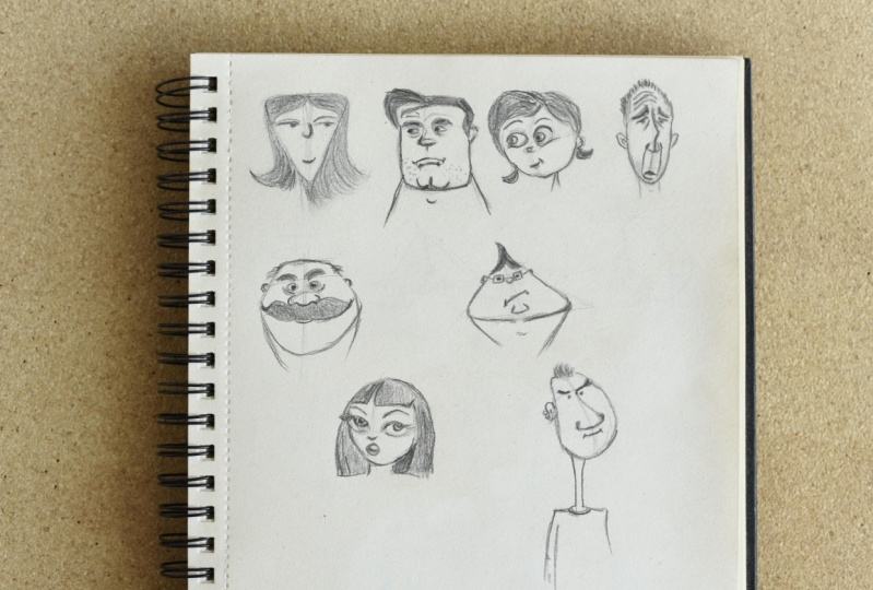 Cartoony faces