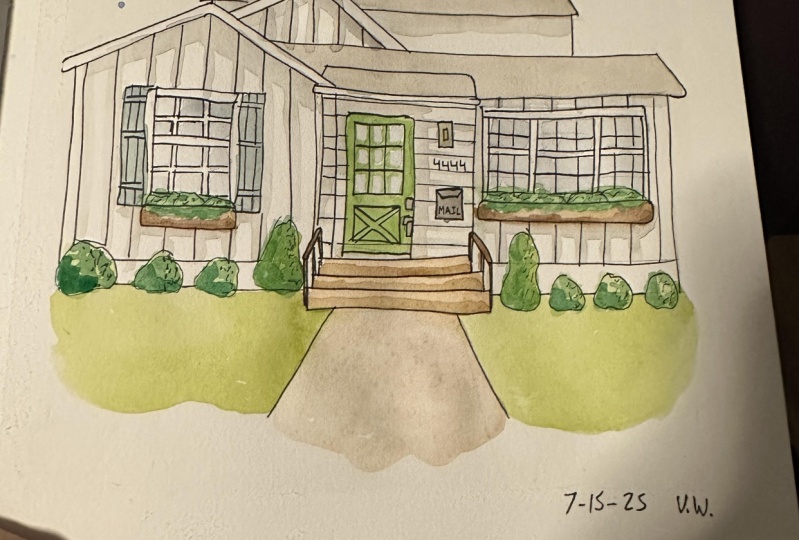 Watercolor House