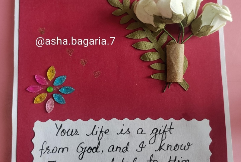 Beautiful handmade birthday card