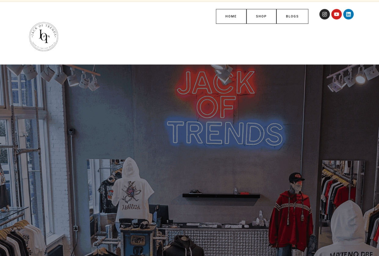 Website Page Design Jack Of Trends Project
