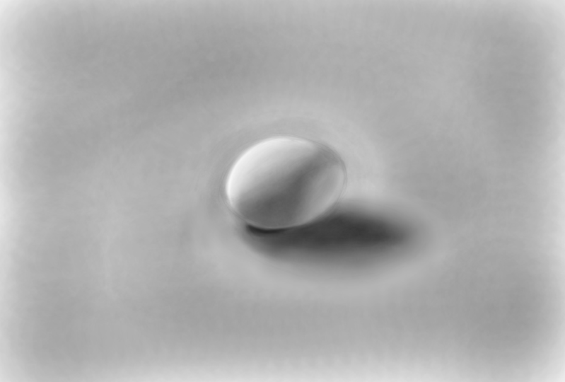 Egg in Grayscale