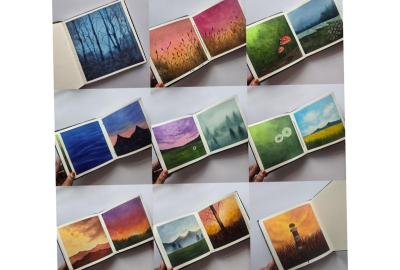 Watercolor Practice _15 projects