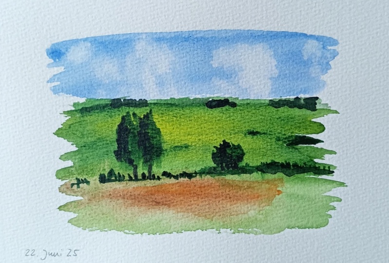 Watercolor Greens