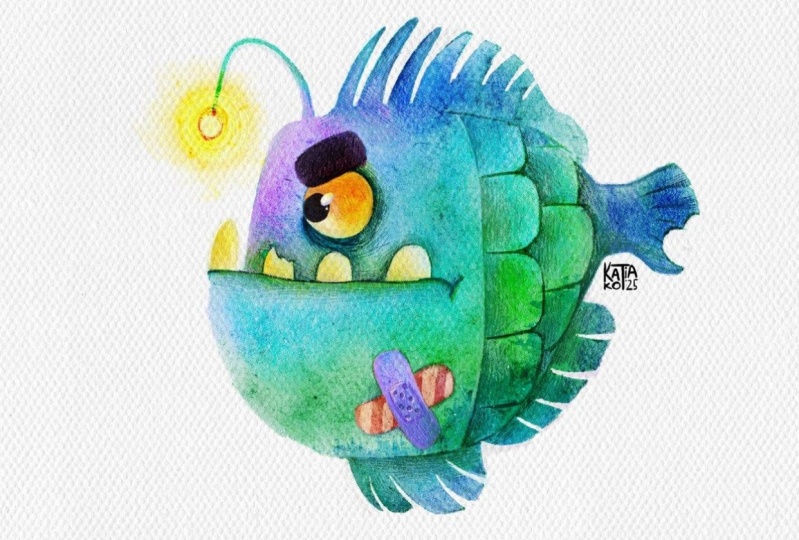 Character Design - Angler Fish the School Bully