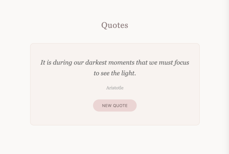 Minimal Countdown + Pastel Quotes