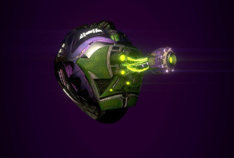 Purple helmet