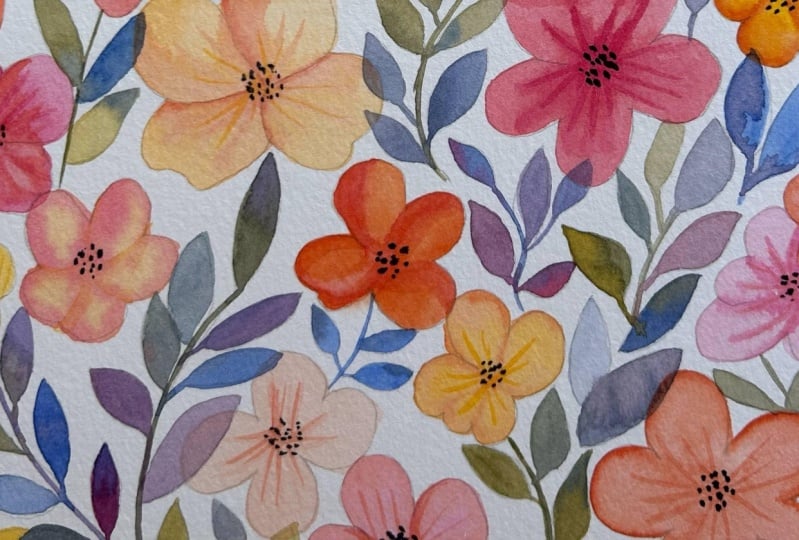Florals - no stress. ..