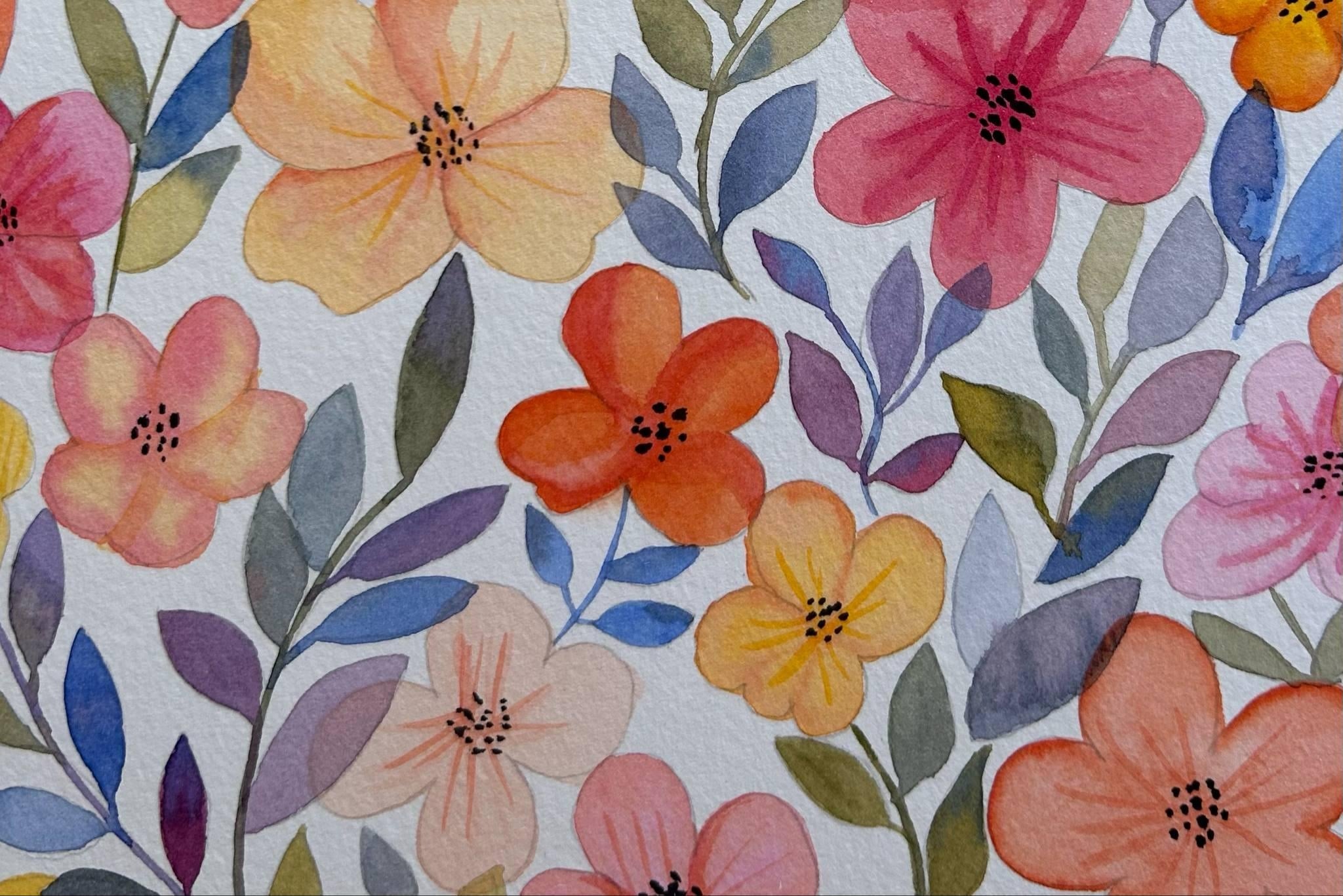 Florals - no stress. .. - student project
