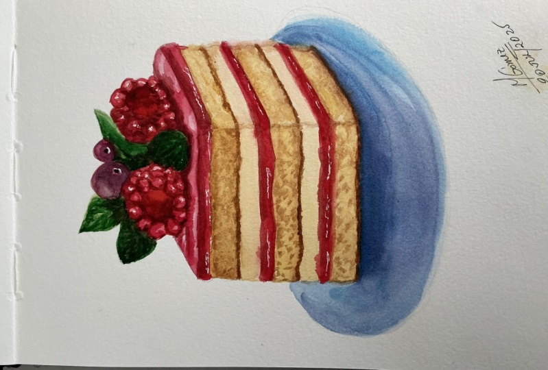 Pastel de frambuesa