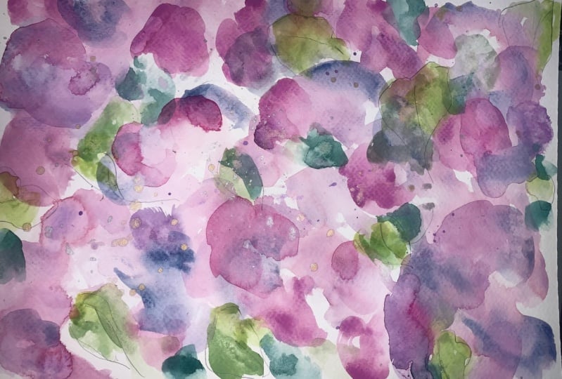 Beginners Very Loose Watercolor Florals