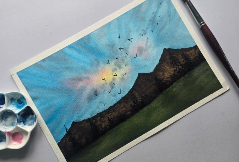 Pastel landscape