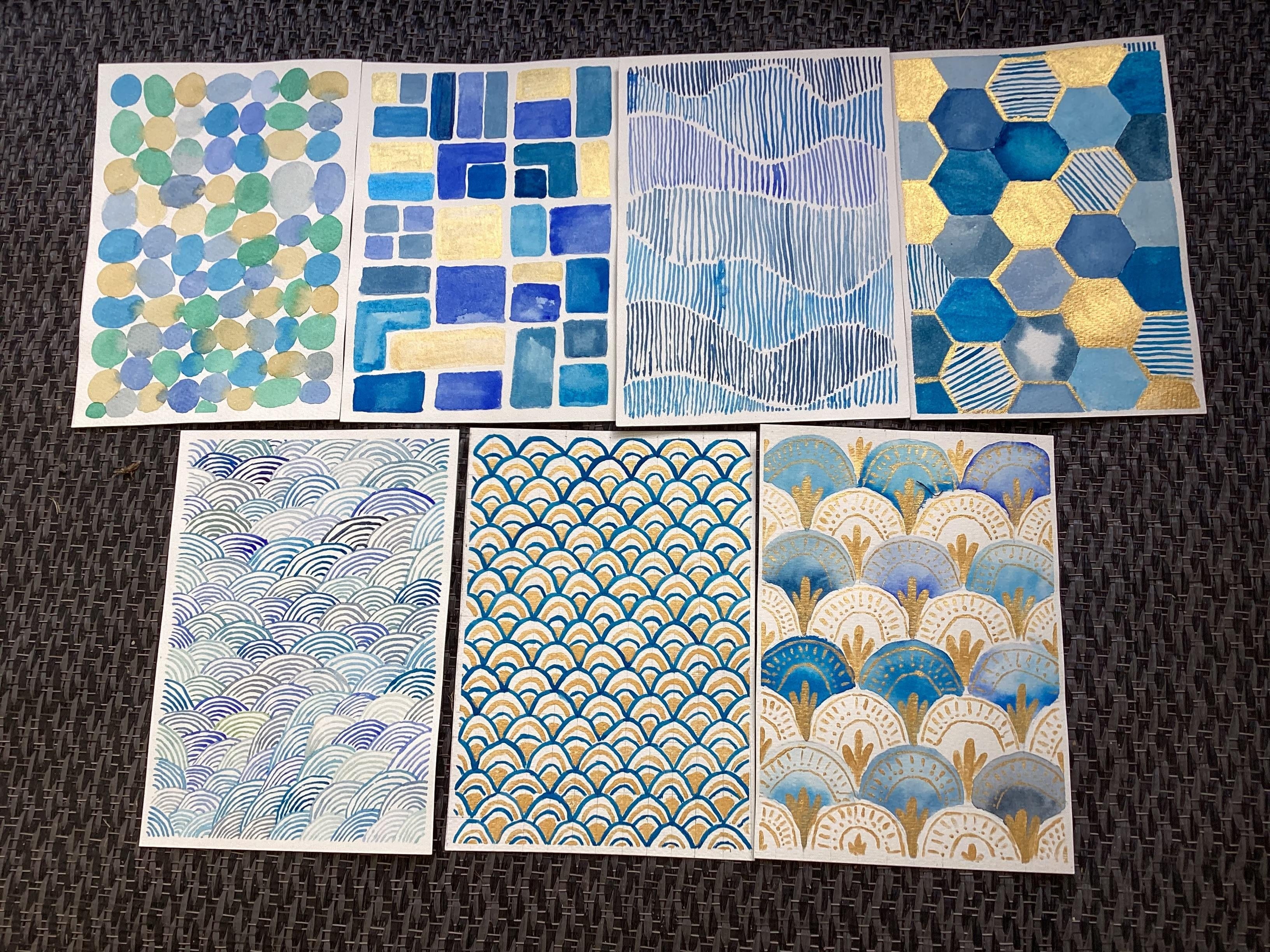 7 patterns for relaxing and creativity - student project