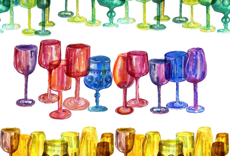 Fun and easy way to paint colorful glasses