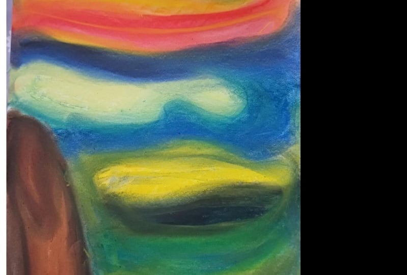 Munch inspired moody landscape