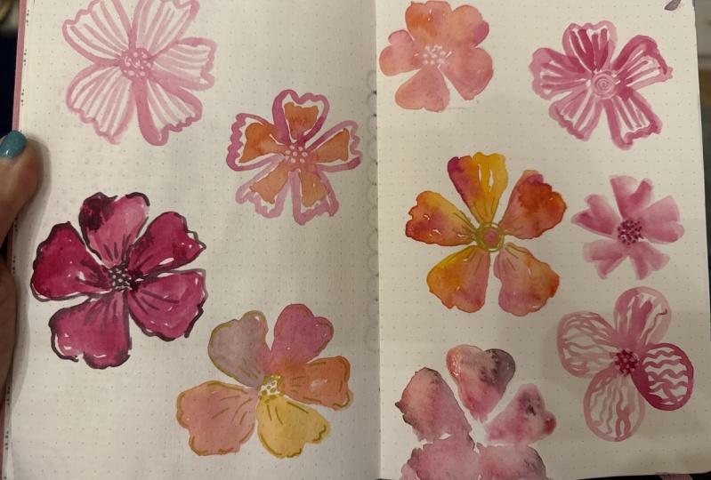 Watercolor flowers