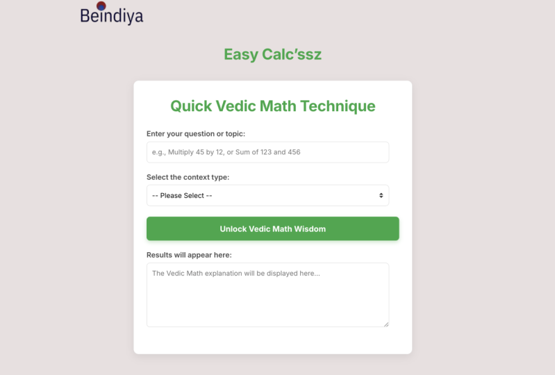 VedicSolve AI: Gemini-Powered Math Learning Plugin