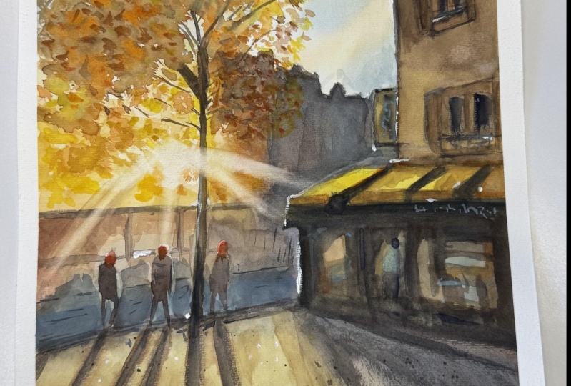 sunny cityscape