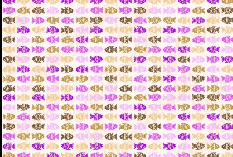 Linocut Fish Pattern