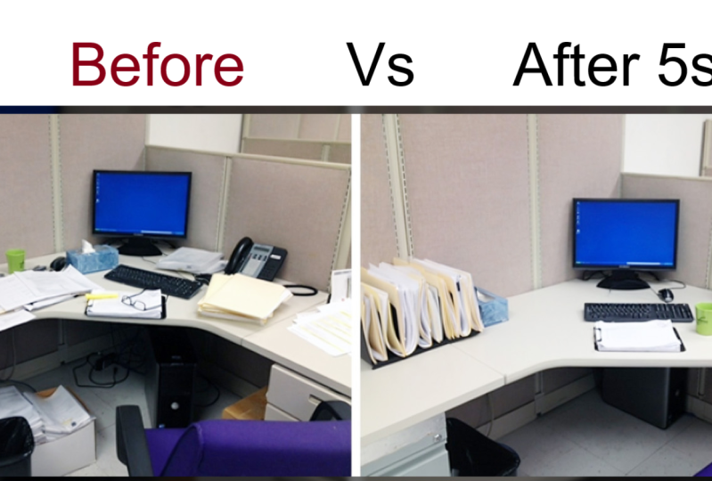 i have applied 5 s methodology in my home office