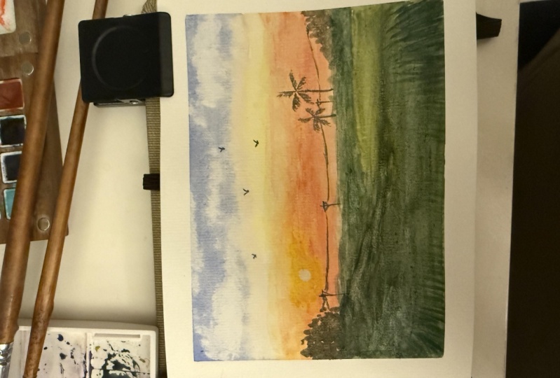 Sun set painting 1
