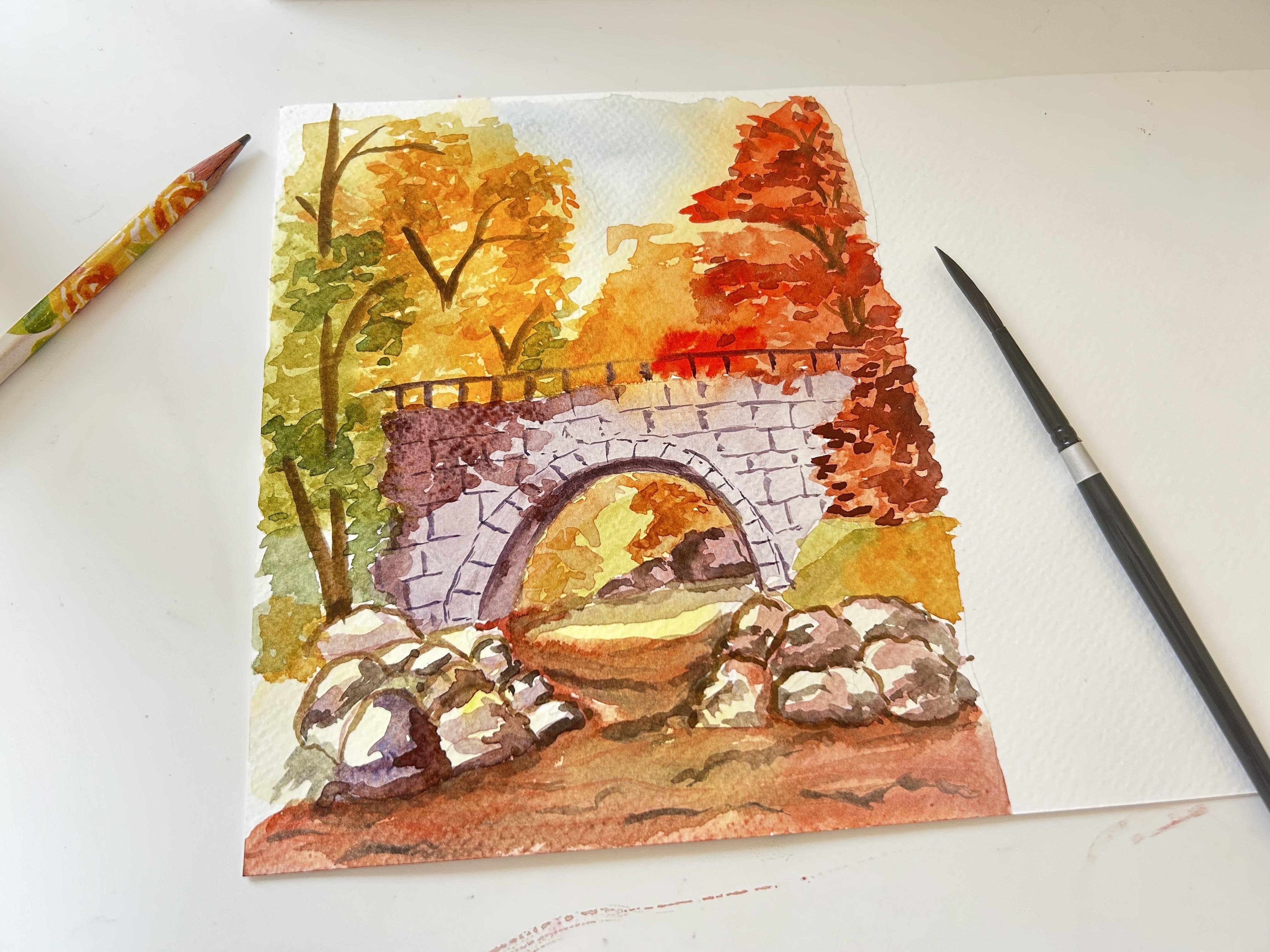 Autumn trees - student project