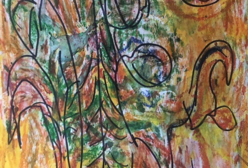 Mondrian and Van Gogh painted together one afternoon.