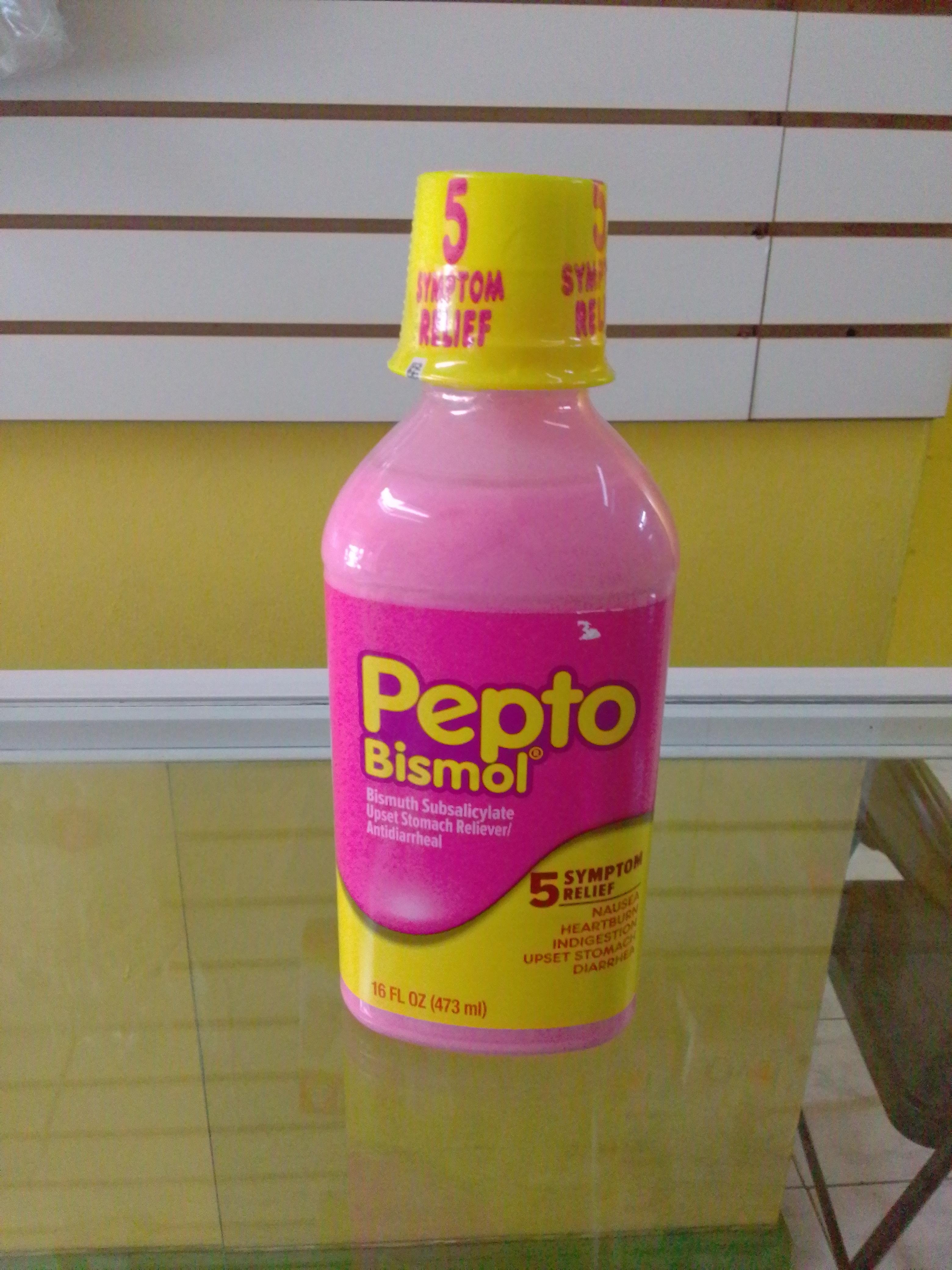 Pepto Bismol remedy for upset stomach - student project
