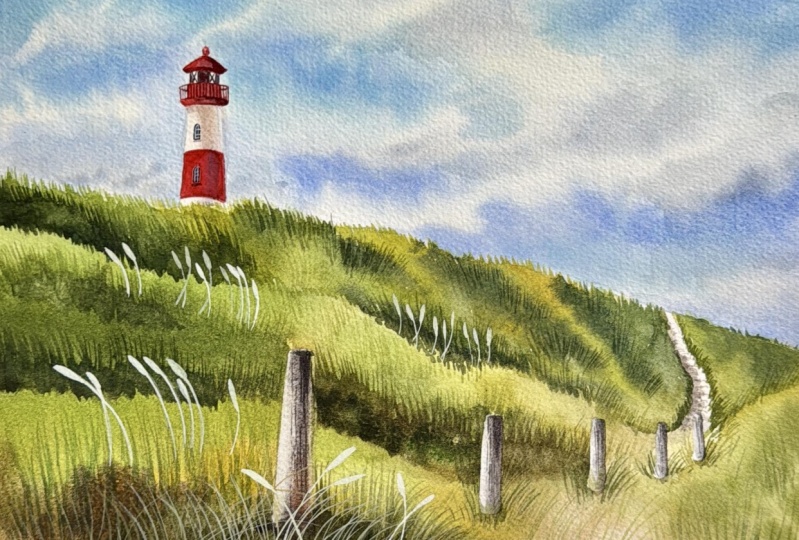 A calm and beautiful painting session