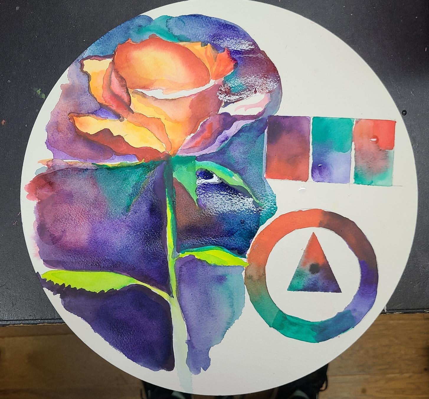Color Theory with secondary colors - student project