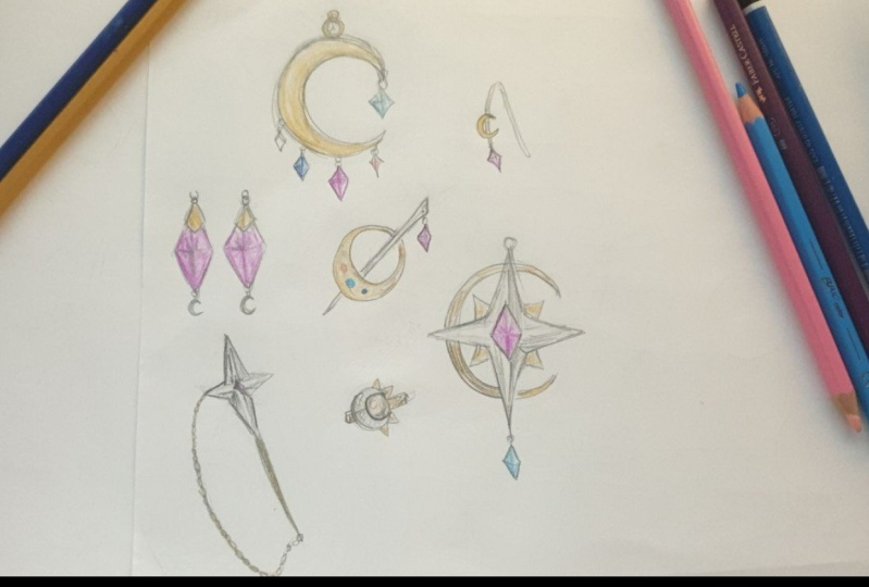 Creative journey with jewelry drawing