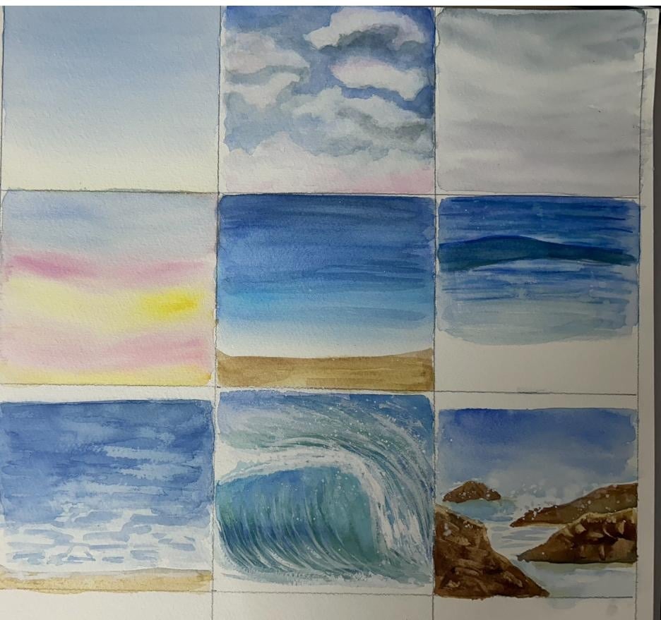 Seascape Essentials:Watercolour - student project