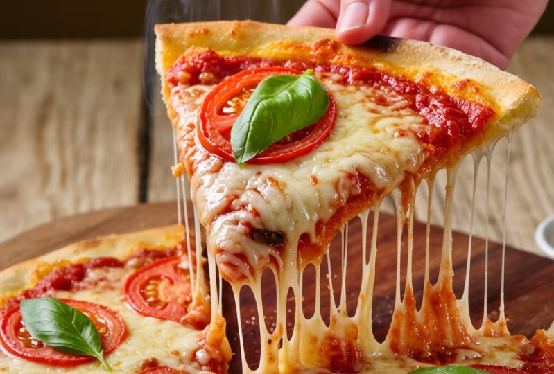 Pizza AI food advertisement