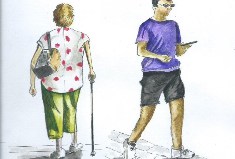 People Walking.