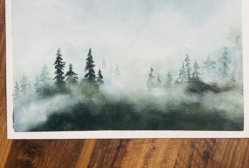 Misty forest