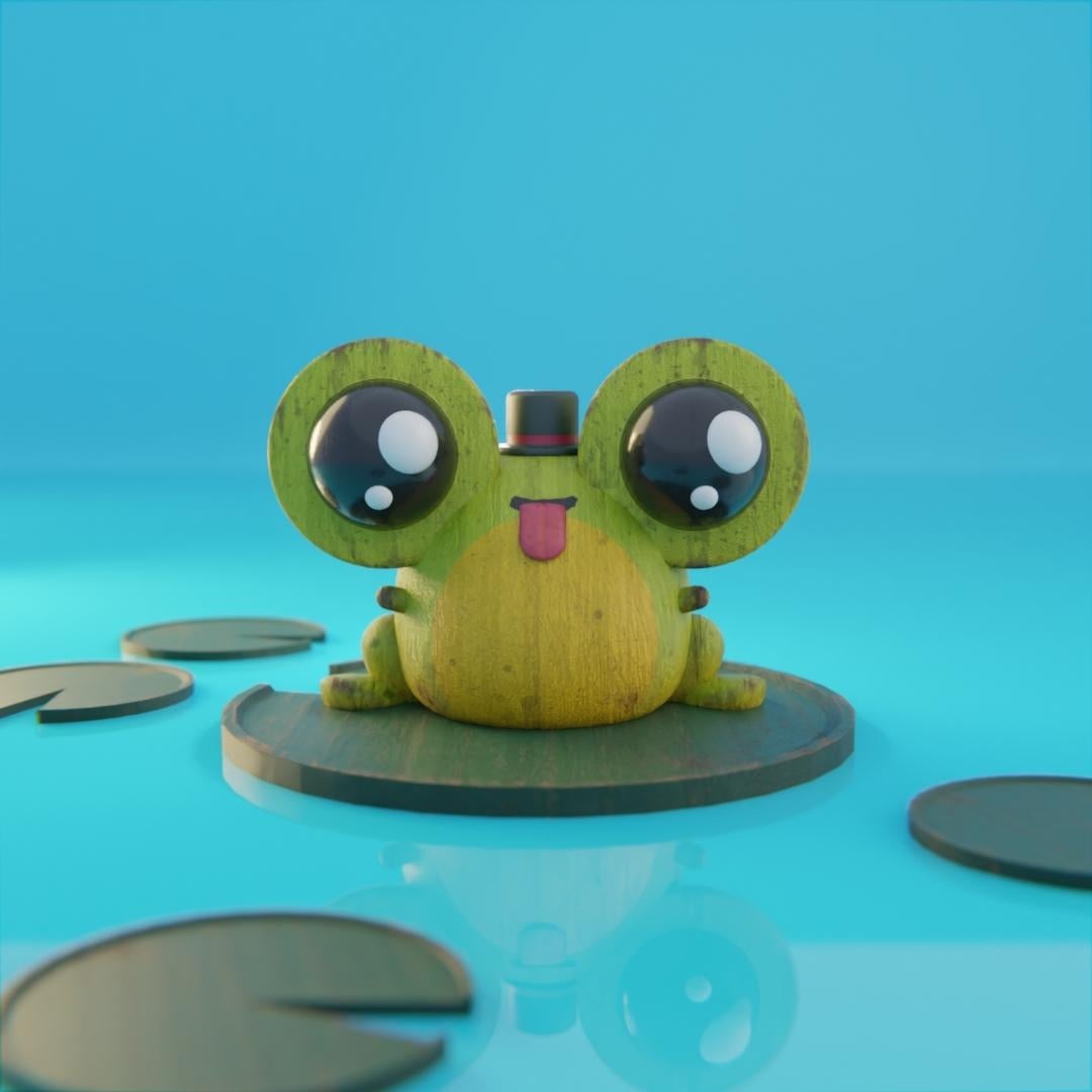Frog Hat 3D Modelling