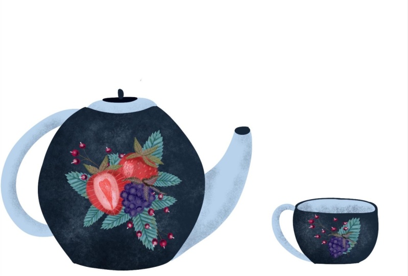Berry tea time