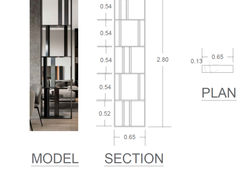 Partition drawing