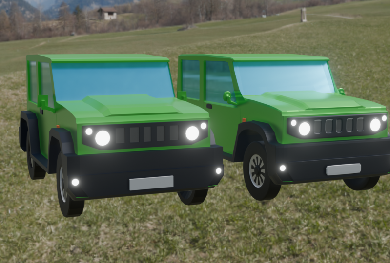 Jeep (Both Low Poly and High Poly)