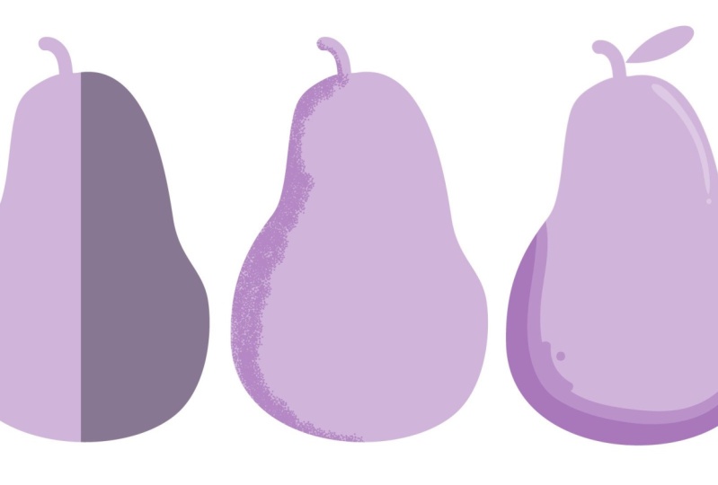 Shaded Pears