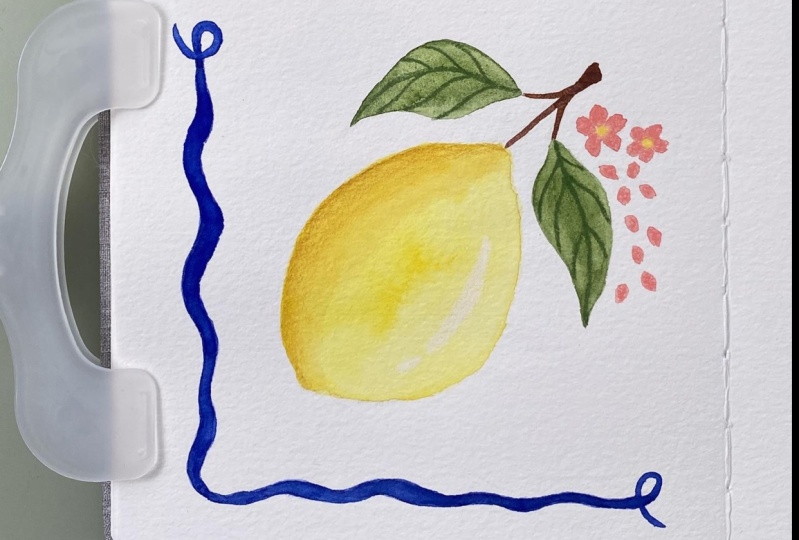Summer Watercolour Lemon