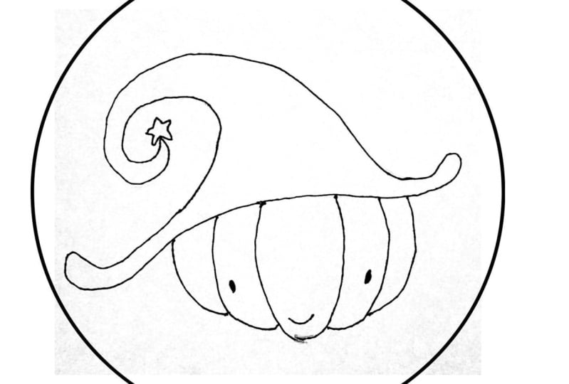 Pumpkin Tracing Pattern and DMC Colours