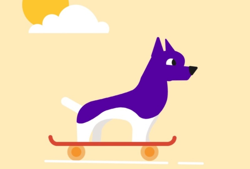 Skater Dog